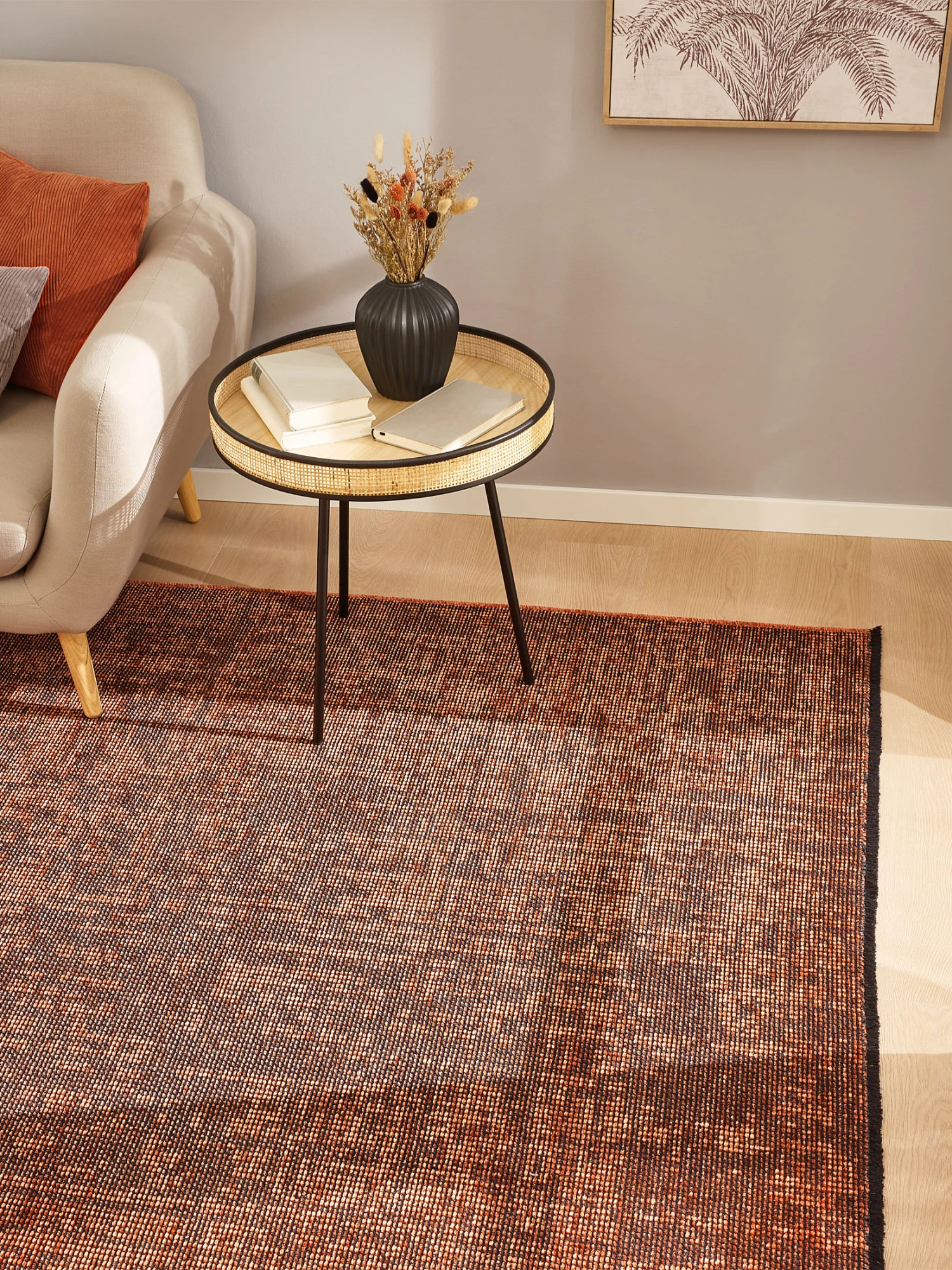 Moderner Teppich, Kupfer