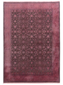 Titelseite -Deline Verkäufe Valdiva VintageTeppich Rosa PinkBlue 200x290 pla